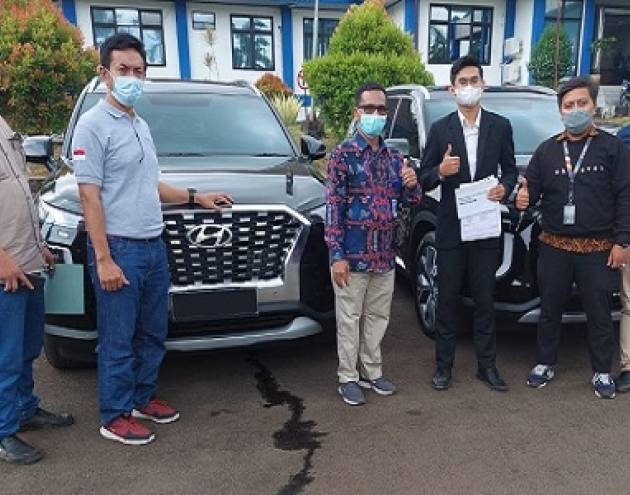 Pengiriman Mobil Hyundai Palisade ke PT. Krakatau Tirta Industri