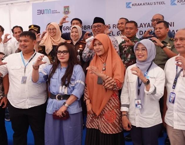 Ground Breaking Rumah Tinggal Layak Huni PT. Krakatau Steel (Persero) Tbk dan Group