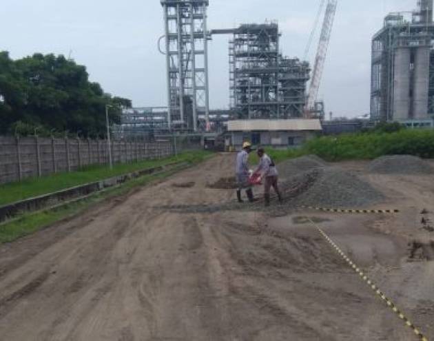 Projek Pemerataan Dan Pengerasan Jalan Di PT KOS PT Krakatau Jasa Industri