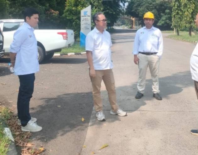 Pemantauan Area Pembabatan Rumput di Plant Site PT Krakatau Steel