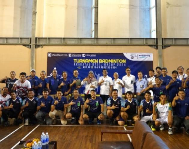 Pembukaan Turnamen Badminton Krakatau Steel Group 2024