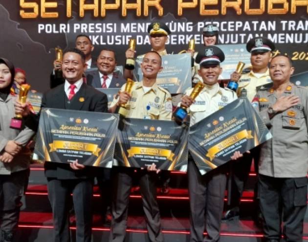 Penghargaan Satpam Teladan PT KJI Apresiasi Kreasi Setapak Perubahan Polri