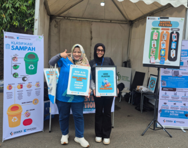 Wujud Nyata Komitmen Hijau,  PT KJI dan ESWKA Kelola 441,8 Kg Sampah di Steel Run HUT Krakatau Steel Ke 55 Tahun